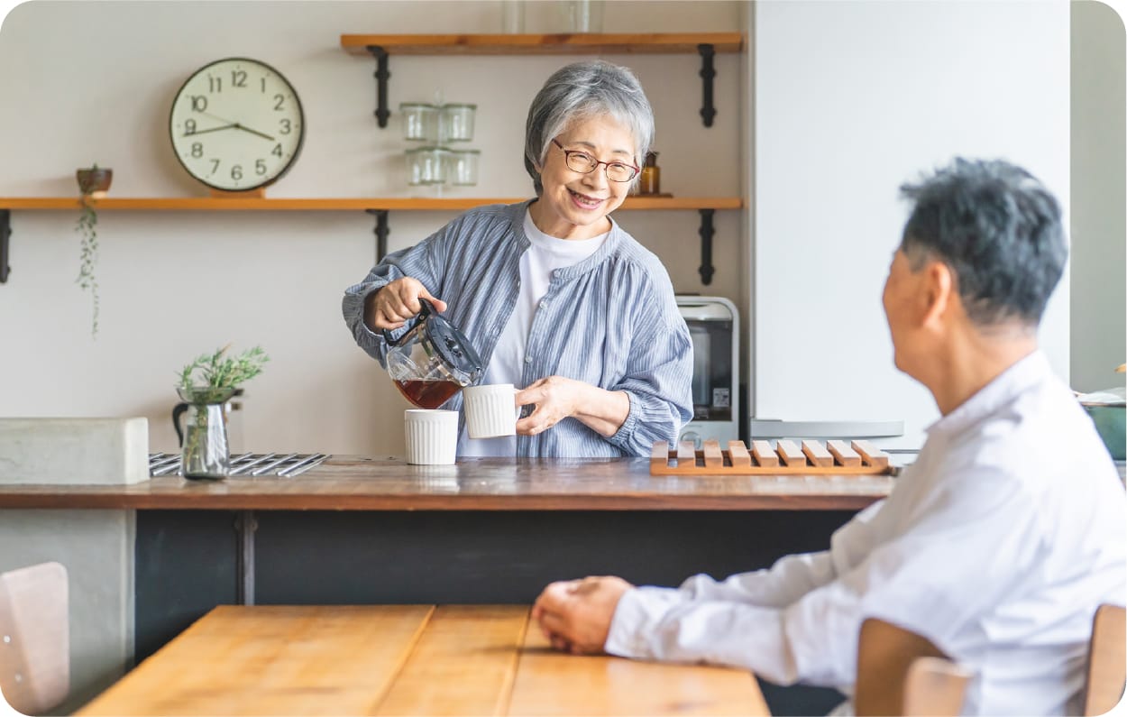 夫婦の暮らしをさらに充実させるリフォームの様子